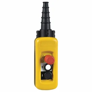 SCHNEIDER ELECTRIC XACA2813 Pendant Station, 3 Button, 1NC, 1NC/1NO, 1NC/1NO, Yellow | CE9TTN 55WG47