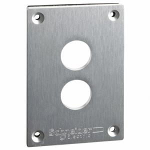 SCHNEIDER ELECTRIC XAPE302 Drilled Front Plate, 22.00 mm Control And Signaling Units, No Legend | CU2BHH 55WH13