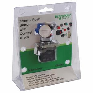 SCHNEIDER ELECTRIC XB4AB1 Push Button, 22 mm Size, Momentary, Universal | CU2DAJ 55WT97