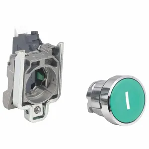 SCHNEIDER ELECTRIC XB4BA33115 Push Button, 22 mm Size, Green, 1 No | CU2CXC 55WU03