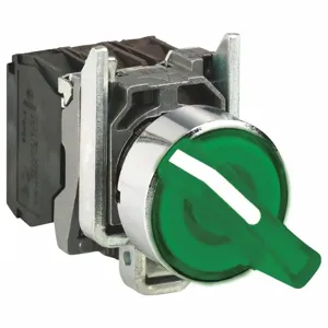 SCHNEIDER ELECTRIC XB4BK123B5 Illuminated Selector Switch, Size 30 mm | CE9ZNW 55WJ74