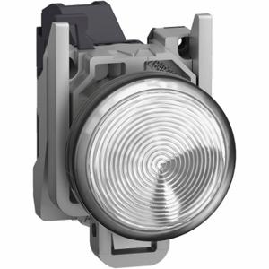 SCHNEIDER ELECTRIC XB4BVBM1GEX Complete Pilot Light, White, 24 To 254VAC/Dc, 22 mm Size, Metal, Led, Led | CU2CCN 292MM1