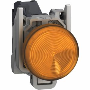 SCHNEIDER ELECTRIC XB4BVBM5GEX Complete Pilot Light, Orange, 24 To 254VAC/Dc, 22 mm Size, Metal, Led, Led | CU2CCL 292MM4