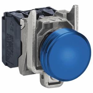SCHNEIDER ELECTRIC XB4BVM6 Meldeleuchte, 22 mm Größe, 230 bis 240 VAC, blau, LED, rund, Schraubklemme | CU2DLG 55WJ78