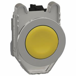 SCHNEIDER ELECTRIC XB4FA51 Push Button, 30 mm Size, Momentary, Yellow, Flush Button | CU2CYJ 55XA02