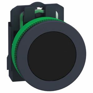 SCHNEIDER ELECTRIC XB5FA21 Push Button, 30 mm Size, Momentary, Black, Flush Button | CU2CXT 55XA35