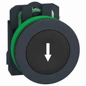 SCHNEIDER ELECTRIC XB5FA3351 Push Button, 30 mm Size, Momentary, Black, 1No | CU2CXR 55XA37