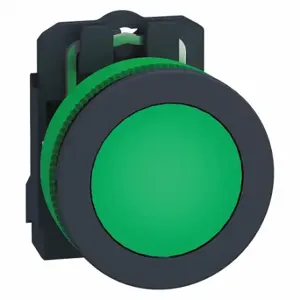 SCHNEIDER ELECTRIC XB5FVM3 Pilot Light, 30 mm Size, 230 to 240VAC, Green, LED, Round, Screw Clamp | CU2DLR 55XA52