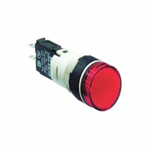 SCHNEIDER ELECTRIC XB6AV4BB Pilot Light Complete, 16 mm Size, Full Volt, 24VAC/DC, Red, LED, Round, Quick Connect | CU2DDF 48R911