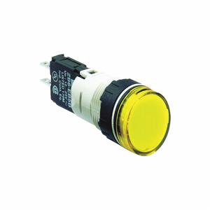 SCHNEIDER ELECTRIC XB6AV5BB Pilot Light Complete, 16 mm Size, Full Volt, 24VAC/DC, Yellow, LED | CU2DDH 48R912