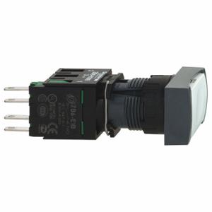 SCHNEIDER ELECTRIC XB6DA11B Push Button, 16 mm Size, Momentary, White, 1 No | CU2CXB 55WU26