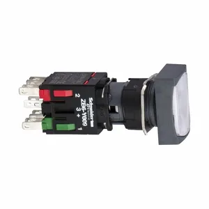 SCHNEIDER ELECTRIC XB6DW1B5B Pushbutton 240Vac 15Amp Xb6 +Options, Pushbutton 240Vac 15Amp Xb6 +Options | CU2DAX 48R928