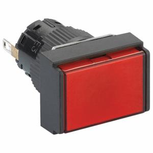 SCHNEIDER ELECTRIC XB6EDV4BP Meldeleuchte, 16 mm Größe, Vollvolt, 24 V DC, rot, LED, rechteckig, Schnellanschluss | CU2CNP 55WU84