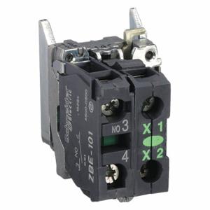 SCHNEIDER ELECTRIC ZB4BW0G31 Lampenmodul und Kontaktblock, grün, 1 Schließer, Vollvolt, 110 bis 120 V AC | CU2BXU 6HR29
