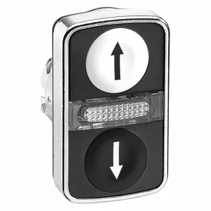 SCHNEIDER ELECTRIC ZB4BW7A1724 Multi-head Push Button Illuminated 22mm Chrome | AG6UUW 48K656