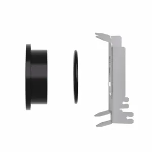 SCHNEIDER ELECTRIC ZB4BZ022 Flush Mounting Kit, 30 mm Size, 22 mm Selector Switch and Illuminated Pushbutton | CU6FKK 55WY02