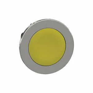 SCHNEIDER ELECTRIC ZB4FH05 Pushbutton Head, 30 mm Size, Maintained Push, Yellow, Flush Button | CU2CHB 55WH85