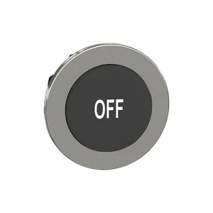 SCHNEIDER ELECTRIC ZB4FL235 Pushbutton Head, 30 mm Size, Momentary, Black, Metal, Off | CU2CHF 55WJ40