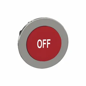 SCHNEIDER ELECTRIC ZB4FL435 Pushbutton Head, 30 mm Size, Momentary, Red, Metal, Off | CU2CHL 55WJ45