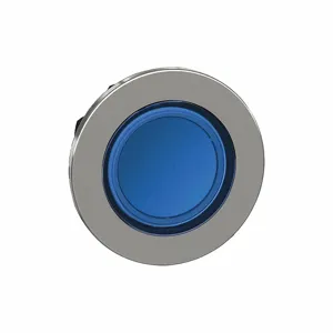 SCHNEIDER ELECTRIC ZB4FV063 Pilot Light Head, 30 mm Size, Module Not Included, Blue, LED, Round, Screw Clamp | CU2DLA 55XA98