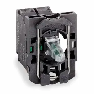 SCHNEIDER ELECTRIC ZB5AW0G31 Lamp Module and Contact Block, Green, 1NO, Full Volt, 110 to 120V AC | CU2BWV 6HW68