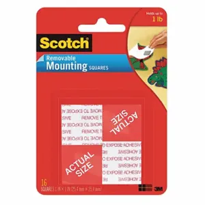 SCOTCH 108 Adhesive Foam Mounting Squares, PK 16 | CV2PHX 43FZ12