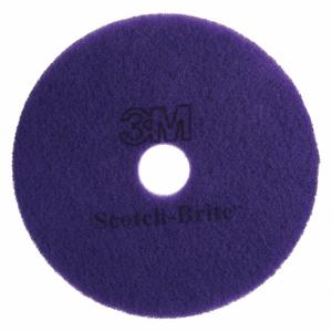 SCOTCH-BRITE 08421 Diamond Floor Pad Plus, Purple, 27 Inch Floor Pad Size, 175 To 600 Rpm, 5 PK | CU2HAZ 19T378