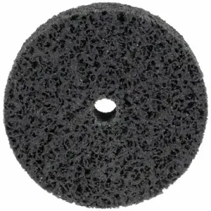 SCOTCH-BRITE 476T50 Unitized Wheel, 4 Inch Dia x 1 Inch W, 1/2 Inch Arbor Hole, Silicon Carbide, Extra Coarse | CU2JJC