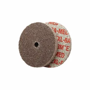 SCOTCH-BRITE 7000000713 Unitized Wheel, 2 Inch Dia x 1/4 Inch W, 1/4 Inch Arbor Hole, Silicon Carbide, Fine | CU2JEQ 476W50