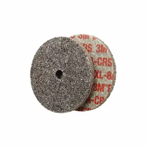 SCOTCH-BRITE 7000028450 Unitized Wheel, 3 Inch Dia x 1/4 Inch W, 1/4 Inch Arbor Hole, Aluminum Oxide, Coarse | CU2JGK 476W70