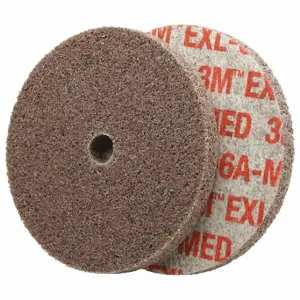 SCOTCH-BRITE 7000045936 Unitized Wheel, 6 Inch Dia x 1/4 Inch W, 1/2 Inch Arbor Hole, Aluminum Oxide, Medium | CU2JKT 476W97