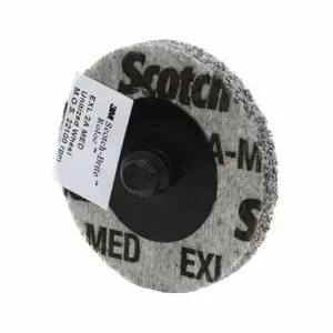 SCOTCH-BRITE 61500099264 Unitized Wheel, 3 Inch Dia x 1/4 Inch W, TR Quick-Change, Silicon Carbide, Fine, Medium 6 | CU2JHG 52WN99