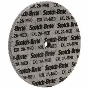 SCOTCH-BRITE 7000046028 Unitized Wheel, 6 Inch Dia x 1/2 Inch W, 1/2 Inch Arbor Hole, Aluminum Oxide, Medium | CU2JKK 476W93