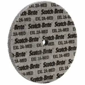 SCOTCH-BRITE 7000046028 Unitized Wheel, 6 Inch Dia x 1/2 Inch W, 1/2 Inch Arbor Hole, Aluminum Oxide, Medium | CU2JKK 476W93