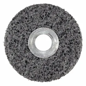 SCOTCH-BRITE 7000045856 Unitized Wheel, 3 Inch Dia x 1/2 Inch W, 1/4 Inch Arbor Hole, Silicon Carbide | CU2JGA 476T49