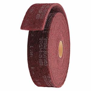SCOTCH-BRITE 7100065777 Surface Conditioning Roll, 24 Inch W x 30 ft Length, Aluminum Oxide, Very Fine, Maroon | CU2HQT 476T27