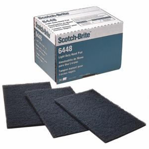 SCOTCH-BRITE 7000121092 Handschleifpad, 6 x 9 Zoll Größe, Siliziumkarbid, ultrafein, grau, 6448, 60 PK | CU2HTQ 52JG74