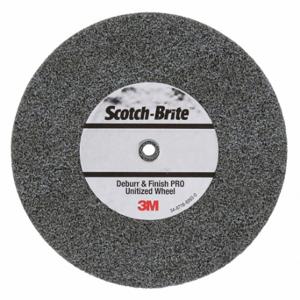SCOTCH-BRITE 7010295273 Unitized Wheel, 5 Inch Dia x 1/2 Inch W, 1/4 Inch Arbor Hole, Ceramic, Medium, Medium 6 | CU2JJN 476U87