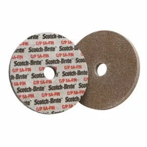 SCOTCH-BRITE 7000045846 Unitized Wheel, 1 Inch Dia x 1 Inch W, 3/16 Inch Arbor Hole, Aluminum Oxide, Medium | CU2JDD 476T83