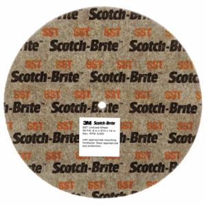 SCOTCH-BRITE 7010364763 Unitized Wheel, 1 Inch Dia x 1/8 Inch W, 1/8 Inch Arbor Hole, Silicon Carbide, Fine | CU2JDW 477A78