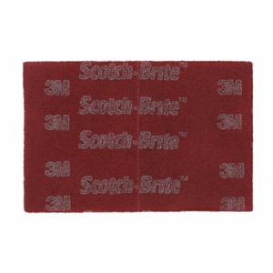 SCOTCH-BRITE 7100023339 Sanding Hand Pad, 6 X 9 Inch Size, Aluminum Oxide, Very Fine, Maroon, 60 PK | CU2HTG 32UM41