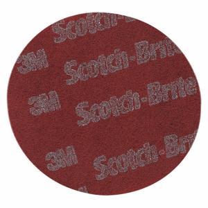 SCOTCH-BRITE 7100074464 Klett-Oberflächenbehandlungsscheibe, 5 Zoll Durchmesser, Aluminiumoxid, sehr fein, 100 Stück | CU2HYU 32UM43