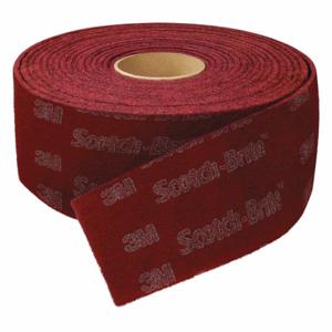 SCOTCH-BRITE 7100049589 Surface Conditioning Roll, 5 Inch W x 30 ft Length, Aluminum Oxide, Very Fine, Maroon | CU2HRD 476R94