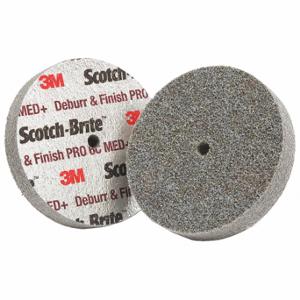 SCOTCH-BRITE 7100053422 Unitized Wheel, 3 Inch Dia x 1 Inch W, 1/4 Inch Arbor Hole, Ceramic, Medium, Medium 6 | CU2JFT 40AL56