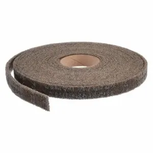 SCOTCH-BRITE 7100062986 Surface Conditioning Roll, 1 Inch W X 30 Ft Length, Aluminum Oxide, Medium, Tan, Medium | CU2HQH 20RU24