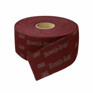 SCOTCH-BRITE 7100085903 Surface Conditioning Roll, 4 Inch W x 30 ft Length, Aluminum Oxide, Very Fine, Maroon | CU2HQX 476R93