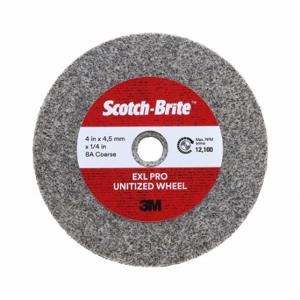 SCOTCH-BRITE 7100136383 Unitized Wheel, 8 Inch Dia x 3/16 Inch W, 1 Inch Arbor Hole, Aluminum Oxide, Coarse | CU2JLN 476X15