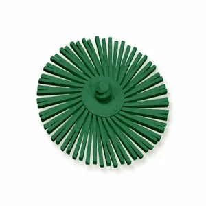 SCOTCH-BRITE 7100138178 Radial Bristle Disc, 3 Inch Brush Dia, 120 Abrasive Grit, Ceramic, Disc, Arbor Hole | CU2HPL 476Z82