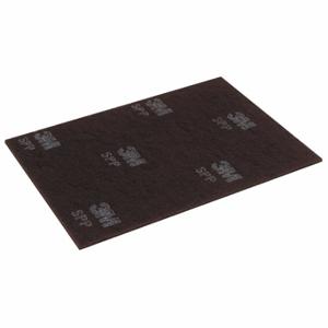 SCOTCH-BRITE SPP14X20 Stripping Pad, Brown, 14 Inch x 20 Inch Floor Pad Size, 175 to 600 rpm, Non-Woven, 10 PK | CU2HVF 32V435