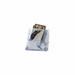 SCS 10035 Static Shielding Bag, 3 Inch Width, 5 Inch Length, 3 mil Thick, Silver, Open, 100 PK | CU2KNA 20FW19